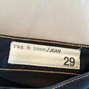 Rag and bone 10 inch crop flare jeans dark color size 29